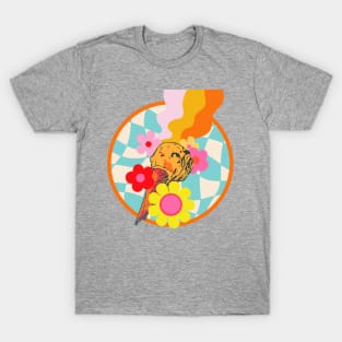 Pop Art Ice Cream Cone Summer Melty Retro Fun in Bright Pop Art Style T-Shirt